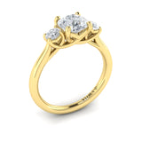 Sincerely, Springer's Engagement Ring Sincerely Springer's 18K Yellow Gold Three-Stone Engagement Ring Mounting