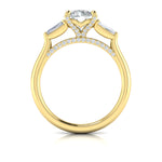 Sincerely, Springer's Engagement Ring Sincerely Springer's 18K Yellow Gold Three-Stone Engagement Ring Style Mounting