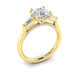 Sincerely, Springer's Engagement Ring Sincerely Springer's 18K Yellow Gold Three-Stone Engagement Ring Style Mounting