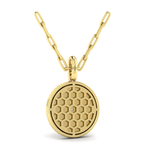 Sincerely, Springer's Necklaces and Pendants Sincerely, Springer's by Vlora 14k Yellow Gold Center Starburst Diamond and Bezel Pendant Necklace