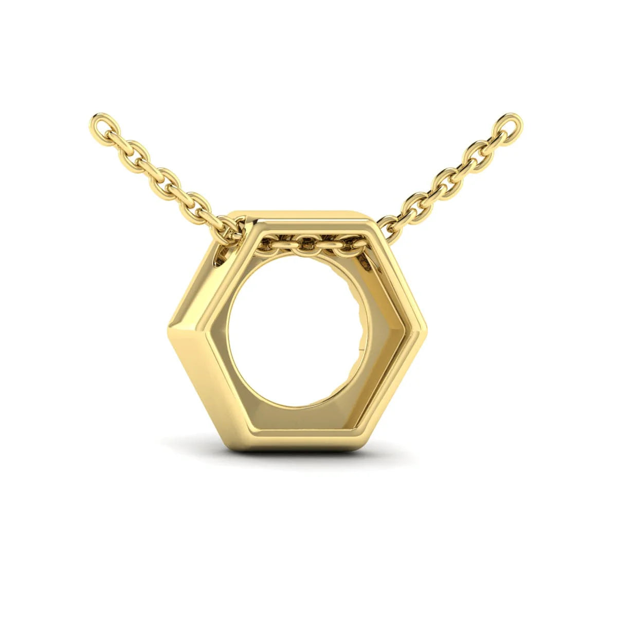 Sincerely, Springer's Necklaces and Pendants Sincerely, Springer's by Vlora 14k Yellow Gold Diamond Open Honeycomb Pendant