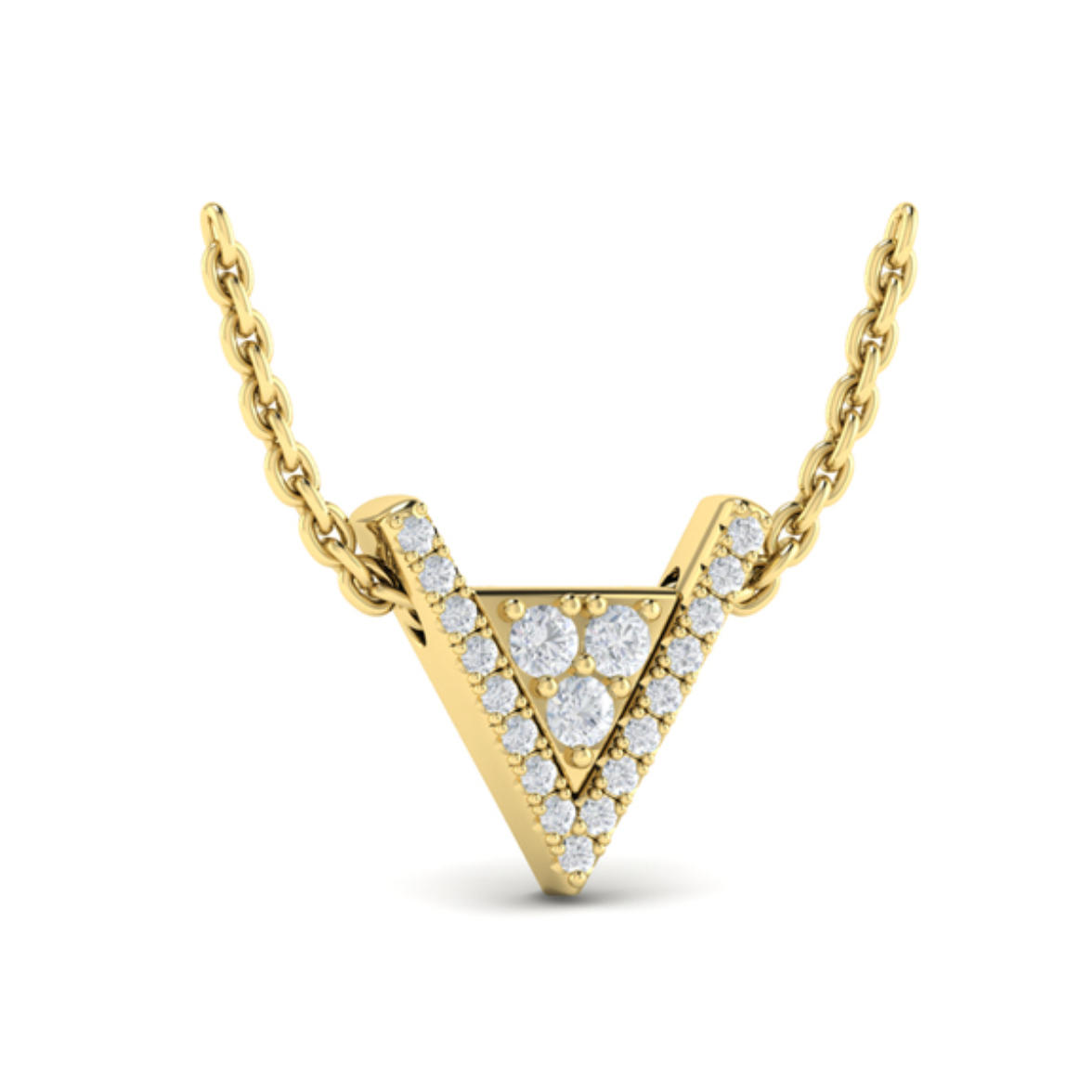 Sincerely, Springer's Necklaces and Pendants Sincerely, Springer's by Vlora 14k Yellow Gold Diamond Trinity Necklace