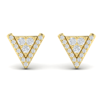 Sincerely, Springer's Earrings Sincerely Springer's by Vlora 14k Yellow Gold Diamond Trinity Stud Earrings