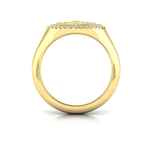 Sincerely, Springer's Ring Sincerely Springer's by Vlora 14k Yellow Gold Star Diamond and Bezel Signet Ring