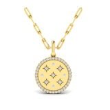 Sincerely, Springer's Necklaces and Pendants Sincerely, Springer's by Vlora 14k Yellow Gold Star Diamonds and Diamond Pendant Necklace