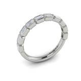 Sincerely, Springer's Wedding Band Sincerely, Springer's by Vlora 18k White Gold Baguette Diamond Band - 0.81ctw