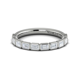 Sincerely, Springer's Wedding Band Sincerely, Springer's by Vlora 18k White Gold Baguette Diamond Band - 0.81ctw