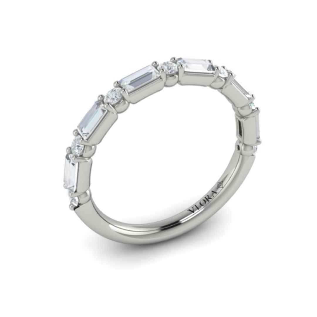 Sincerely, Springer's Wedding Band Sincerely, Springer's by Vlora 18k White Gold Diamond Wedding Band - 0.80ctw