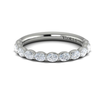 Sincerely, Springer's Wedding Band Sincerely, Springer's by Vlora 18k White Gold Marquise Diamond Band - 0.92ctw