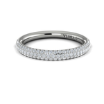 Sincerely, Springer's Wedding Band Sincerely, Springer's by Vlora 18k White Gold Pave Diamond Band