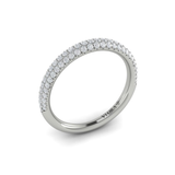 Sincerely, Springer's Wedding Band Sincerely, Springer's by Vlora 18k White Gold Pave Diamond Band