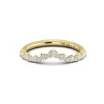 Sincerely, Springer's Wedding Band Sincerely, Springer's by Vlora 18k Yellow Gold Round Diamond Contour Band - 0.42ctw