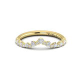 Sincerely, Springer's Wedding Band Sincerely, Springer's by Vlora 18k Yellow Gold Round Diamond Contour Band - 0.42ctw