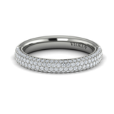 Sincerely, Springer's Wedding Band Sincerely, Springer's by Vlora Platinum Pave Round Diamond Band