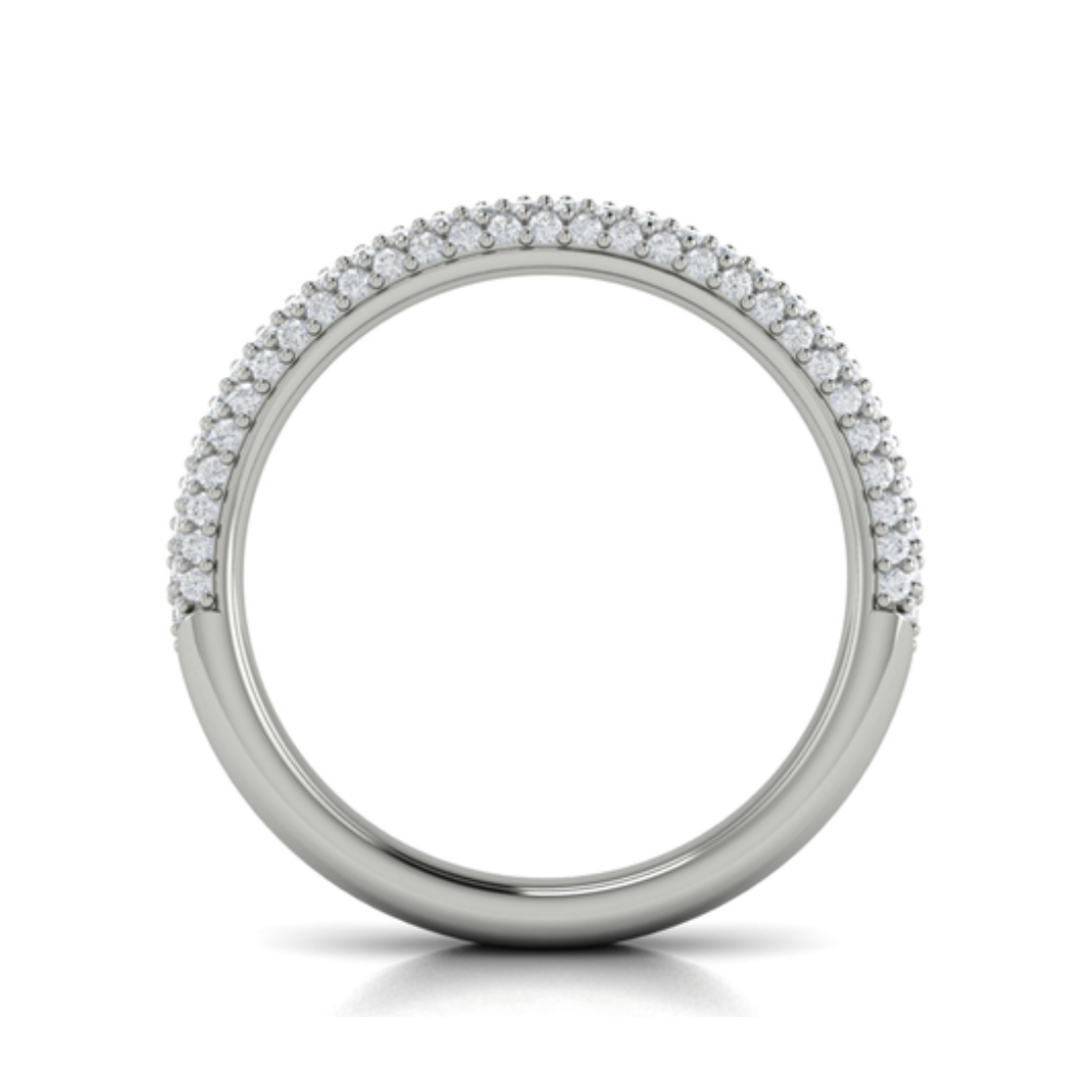 Sincerely, Springer's Wedding Band Sincerely, Springer's by Vlora Platinum Pave Round Diamond Band