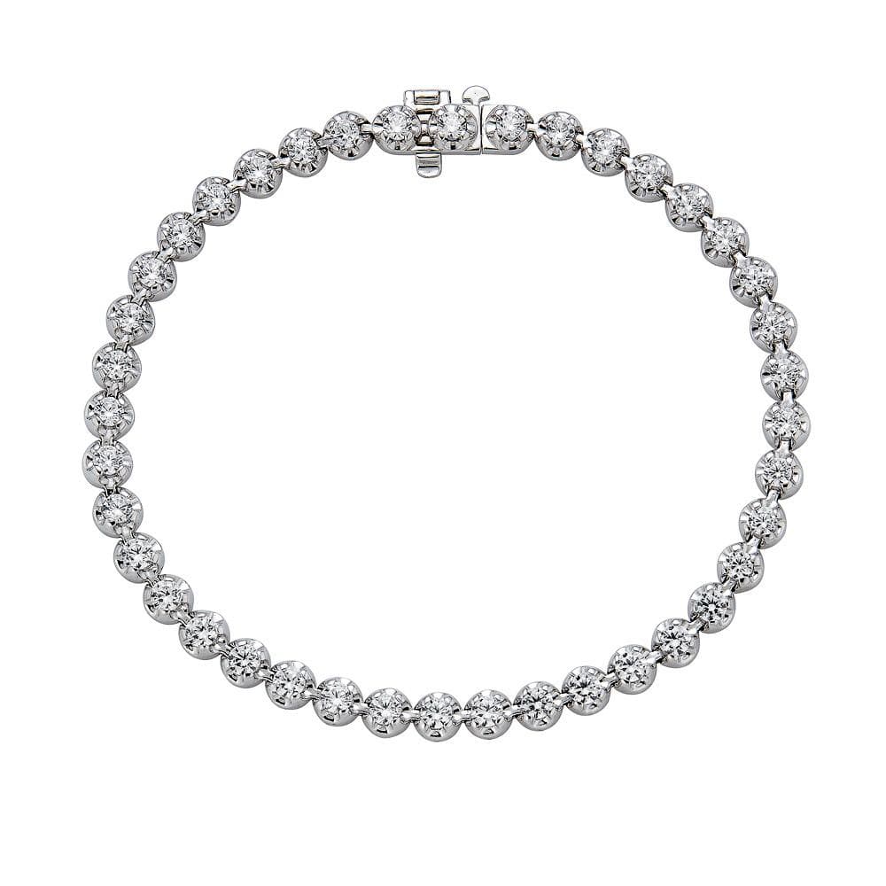 Sincerely, Springer's Bracelet Sincerely, Springer's Diamond 4 Prong Tennis Bracelet - White Gold - 4.00cts 4.00