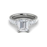 Sincerely, Springer's Engagement Ring Sincerely Springer's Platinum Emerald Cut Engagement Ring Mounting