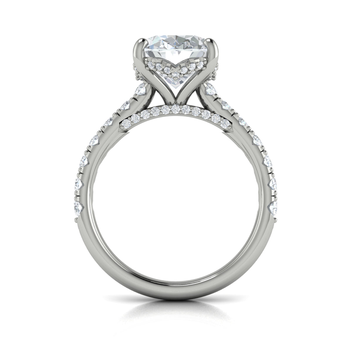 Sincerely, Springer's Engagement Ring Sincerely Springer's Platinum Oval Engagement Ring Mounting