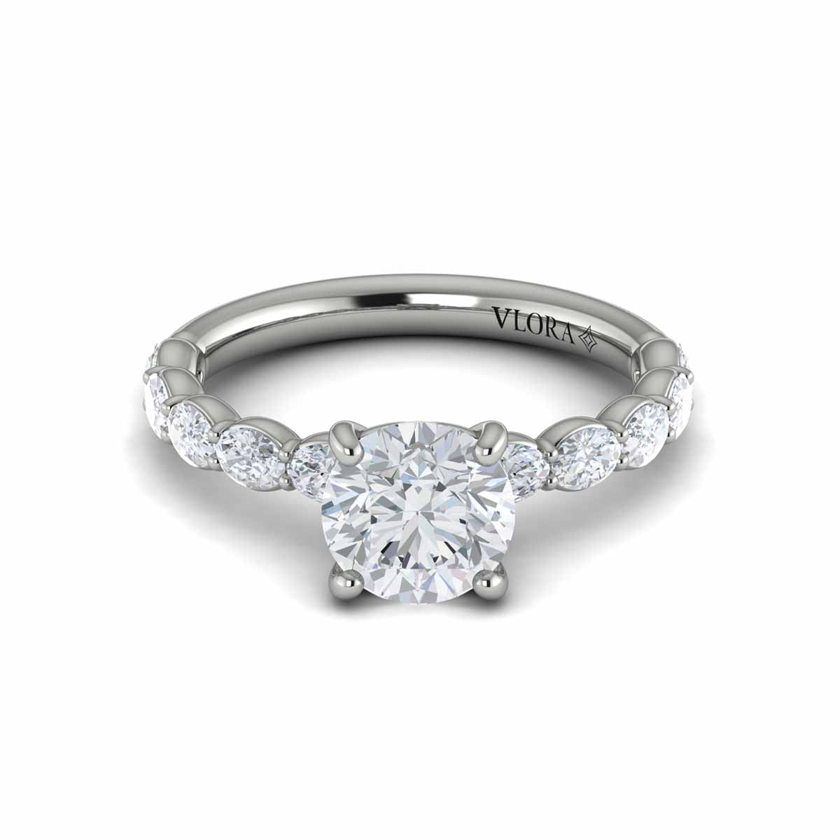 Sincerely, Springer's Engagement Ring Sincerely Springer's Platinum Round Engagement Ring Mounting