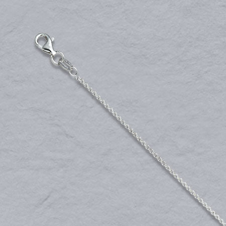 Sincerely, Springer's Necklaces and Pendants Sincerely Springer's Sterling Silver 1.5mm Round Cable Link Chain - 18"