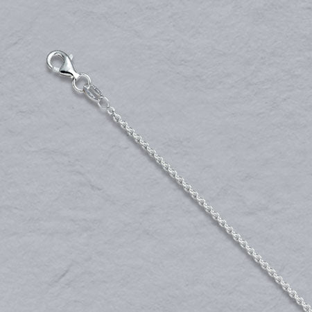 Sincerely, Springer's Necklaces and Pendants Sincerely Springer's Sterling Silver 1.5mm Round Cable Link Chain - 24"