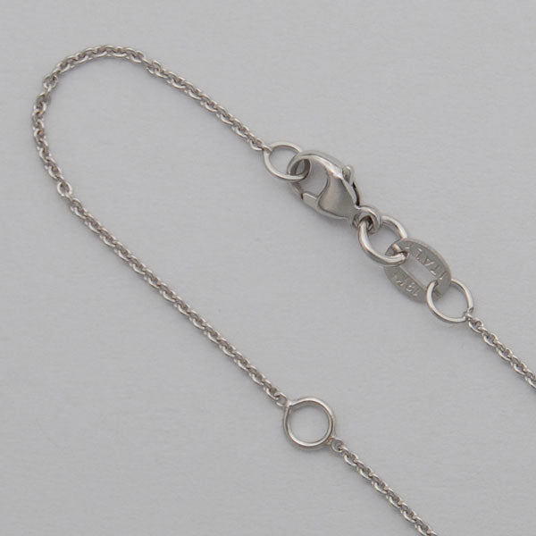 Springer's Necklaces and Pendants 14k White Gold 1mm Cable Chain Necklace - 18"