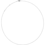 Springer's Collection Necklaces and Pendants 14k White Gold 16-18" Diamond-Cut Cable Chain