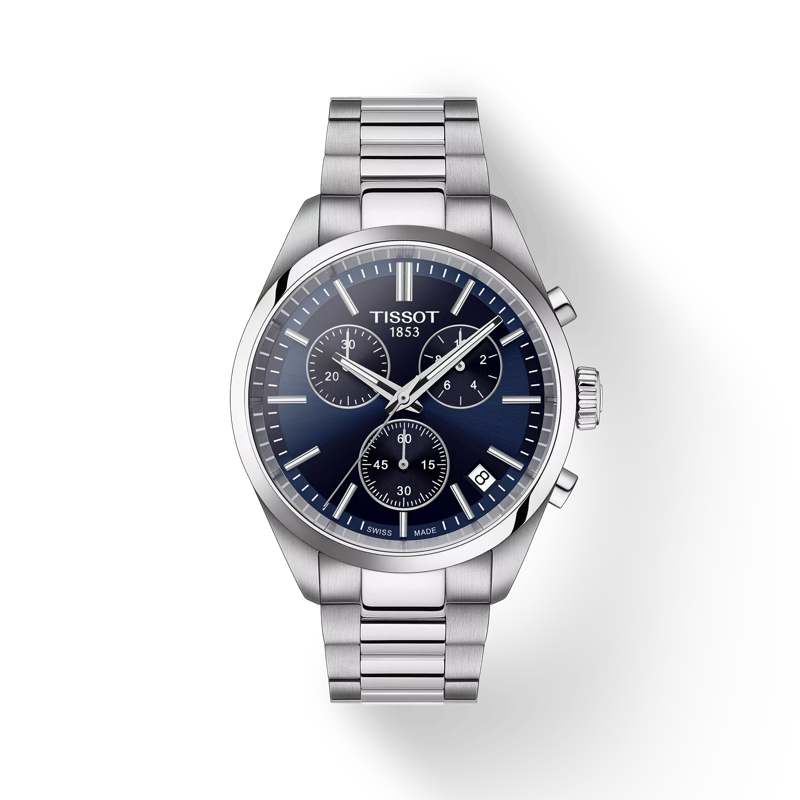 Tissot Watch Tissot PR 100 Chronograph, Blue Dial, 40mm (T1504171104100)