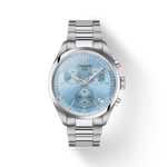 Tissot Watch Tissot PR 100 Chronograph Wristwatch, Ice Blue Dial, 40mm (T1504171135100)