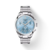 Tissot Watch Tissot PR 100 Chronograph Wristwatch, Ice Blue Dial, 40mm (T1504171135100)