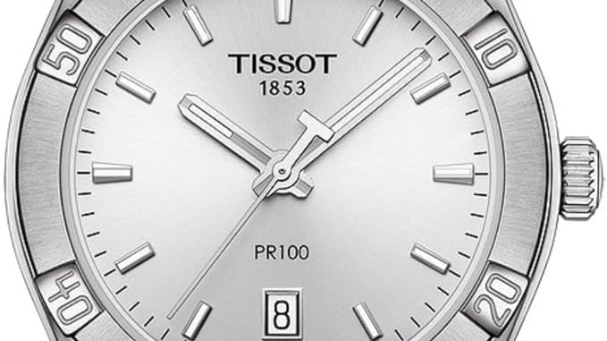 Tissot Watch Tissot PR100 Quartz Watch, Silver Dial, 36mm