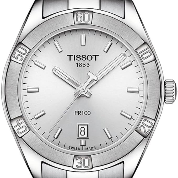 Tissot Watch Tissot PR100 Quartz Watch, Silver Dial, 36mm