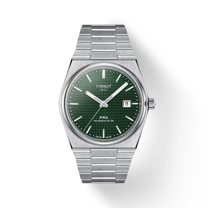 Tissot Watch Tissot PRX Powermatic 80, Green Dial, 40mm (T1374071109100)