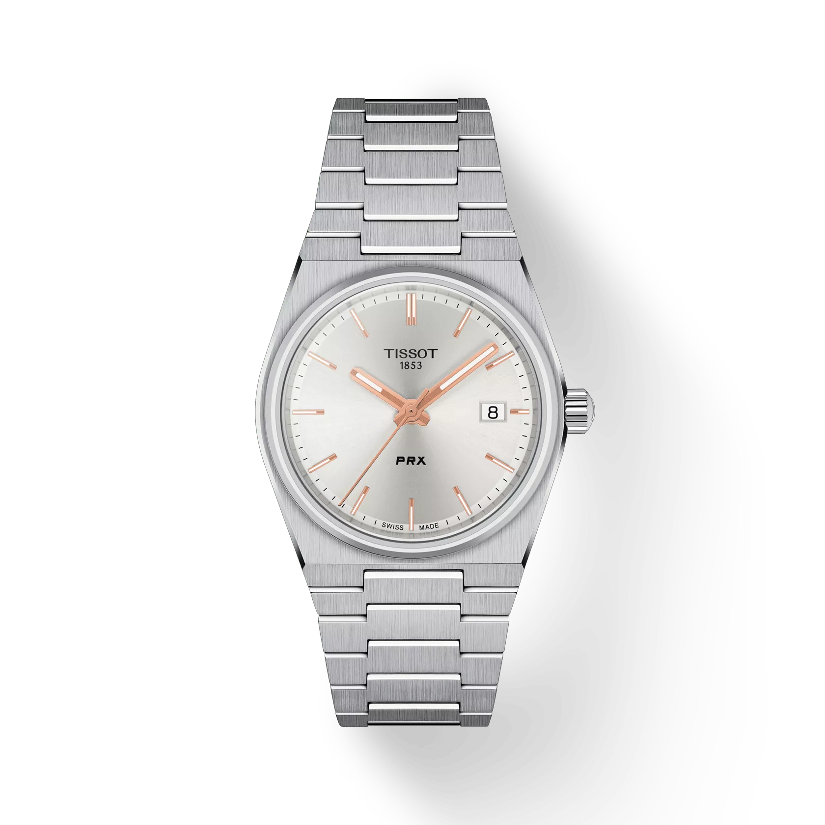 Tissot Watch Tissot PRX Wristwatch, Silver Dial, 35mm (T1372101103100)