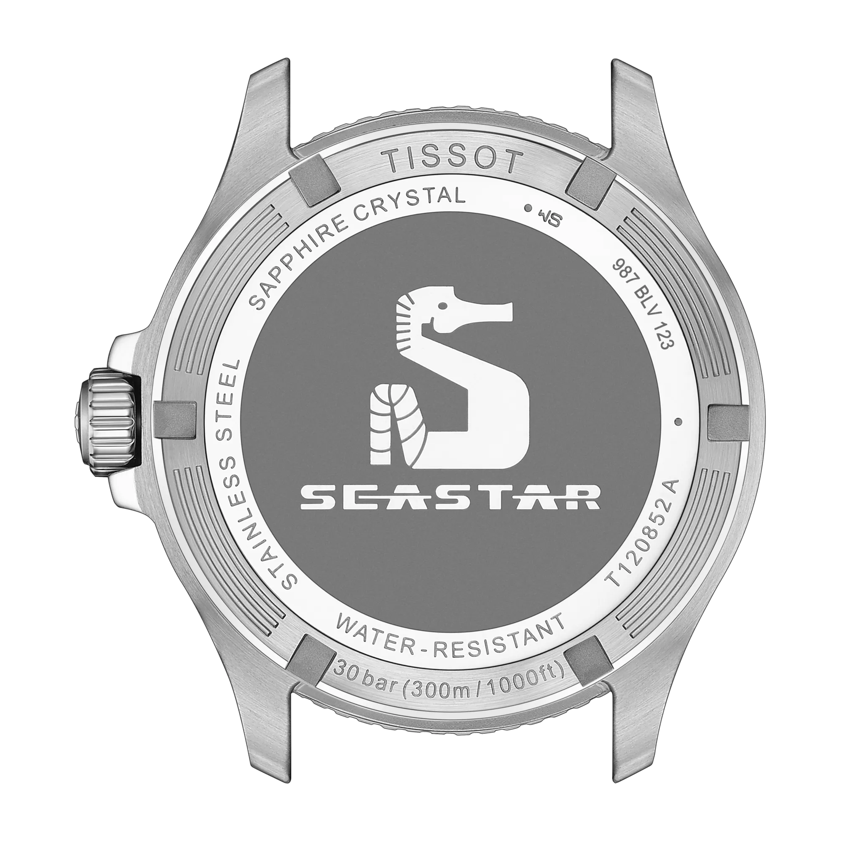 Tissot Watch Tissot Seastar 1000 GMT, Black Dial, 40mm (T1208521105100)