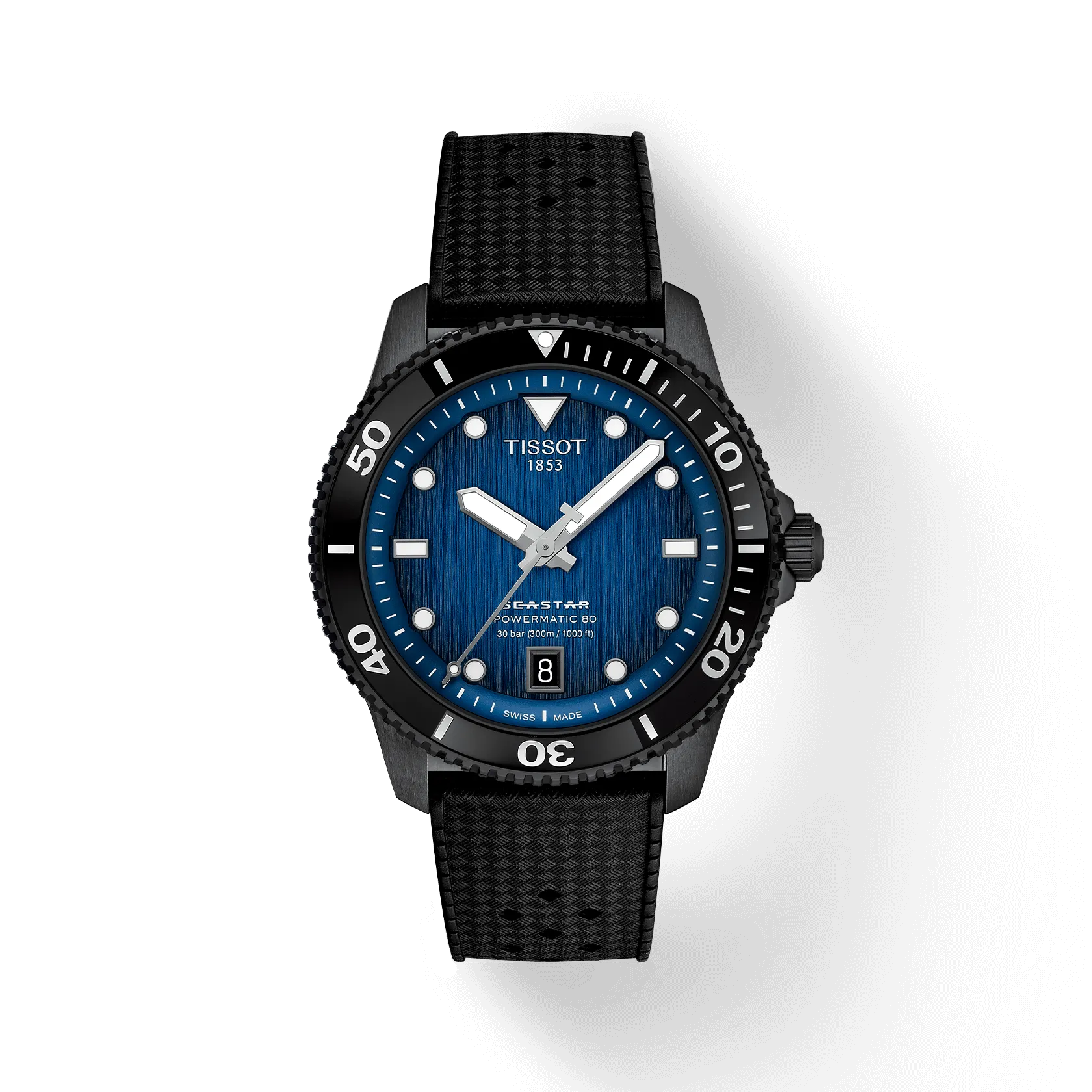 Tissot Watch Tissot Seastar 1000 Powermatic 80 Blue-Black Dial 40mm (T1208073704100)