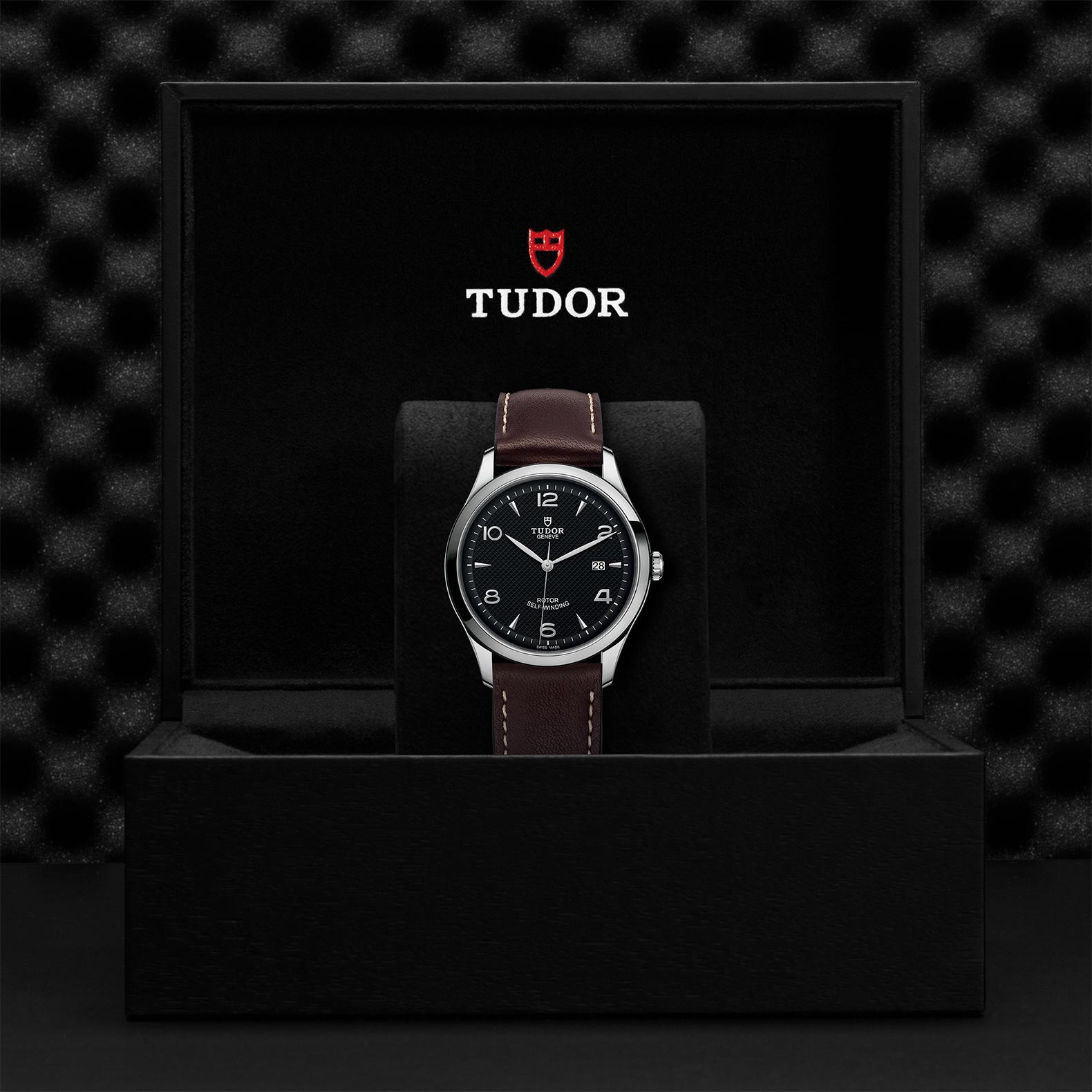 TUDOR Watch TUDOR 1926 41mm Case, Black Dial, Leather Bracelet (M91650-0008)