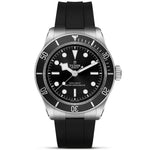 TUDOR Watch TUDOR Black Bay 41mm Case, Black Dial, Black Rubber Bracelet (M7941A1A0U-0002)