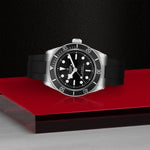 TUDOR Watch TUDOR Black Bay 41mm Case, Black Dial, Black Rubber Bracelet (M7941A1A0U-0002)