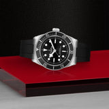 TUDOR Watch TUDOR Black Bay 41mm Case, Black Dial, Black Rubber Bracelet (M7941A1A0U-0002)