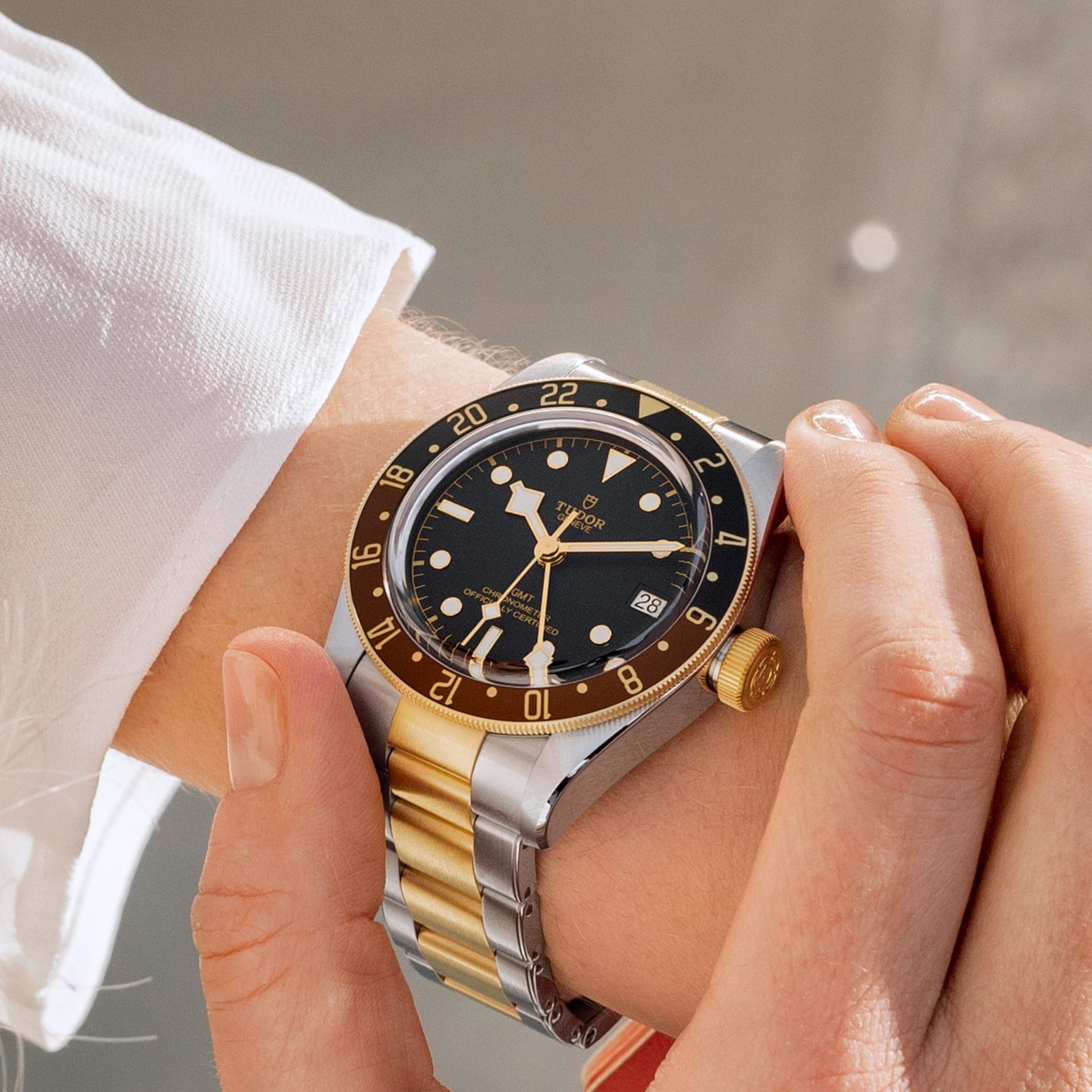 Tudor black hotsell bay gold