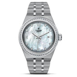 TUDOR Watch TUDOR Royal 28mm Case, Diamond Mother of Pearl Dial, Steel Bracelet (M28320-0001)