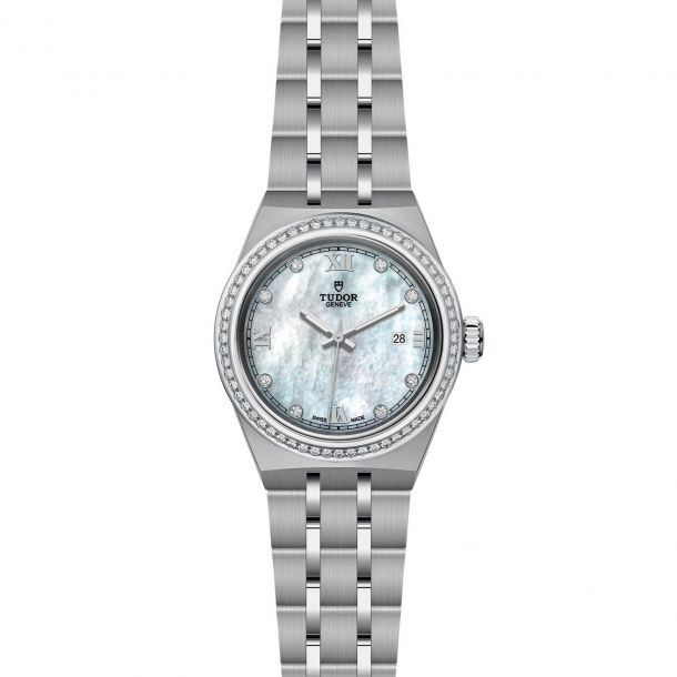 TUDOR Royal 28mm Case, Diamond Mother of Pearl Dial, Steel Bracelet  (M28320-0001)