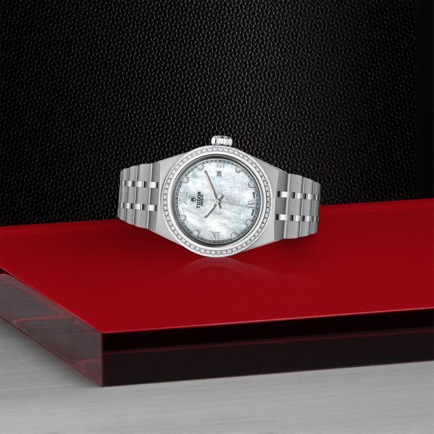 TUDOR Royal 28mm Case, Diamond Mother of Pearl Dial, Steel Bracelet  (M28320-0001)