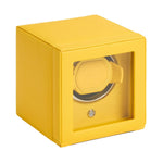 WOLF Designs Jewelry Cases Cub Single Watch Winder with Cover in Tuttie Frutti Yellow