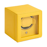 WOLF Designs Jewelry Cases Cub Single Watch Winder with Cover in Tuttie Frutti Yellow