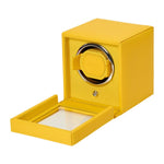 WOLF Designs Jewelry Cases Cub Single Watch Winder with Cover in Tuttie Frutti Yellow