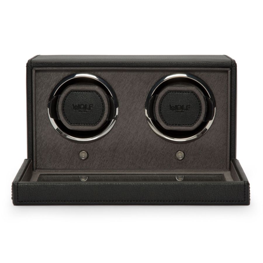 WOLF Designs Jewelry Cases WOLF 2-Winding Module Watch Winder in Black