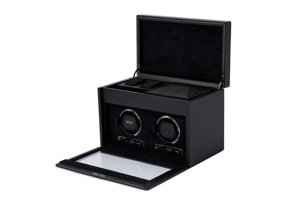 WOLF Designs Watch Winder WOLF British Racing Watch Winder - Black