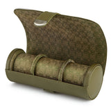 WOLF Designs Jewelry Cases Wolf Earth Triple Watch Roll - Olive Green